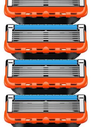 Картриджи для бритья gillette fusion 5, 4 шт. без упаковки