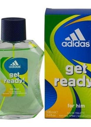 Туалетна вода чоловiча adidas get ready! 100мл.