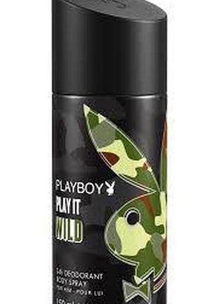 Дезодорант парфумований чоловічий playboy play it wild 150мл.