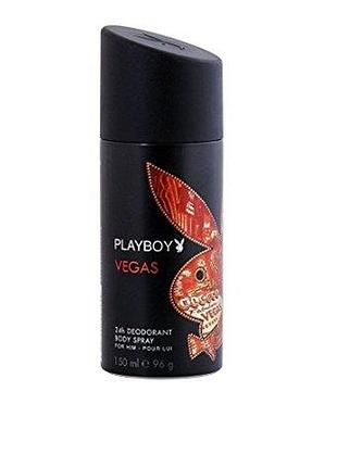 Дезодорант парфумований чоловічий playboy vegas 150мл.