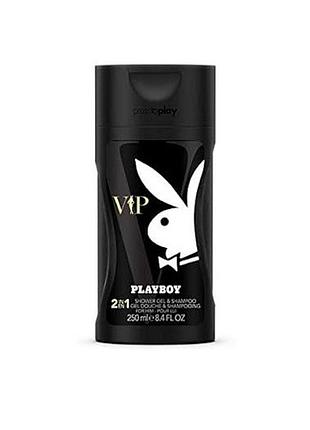 Гель для душу + шампунь для волосся playboy vip 250 мл.
