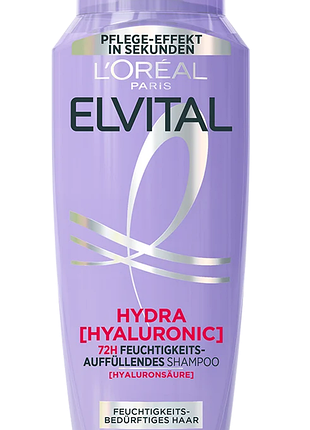 Шампунь для зволоження волосся l'oreal paris elvital hydra hyaluronic 400 мл