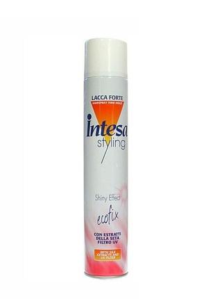 Intesa styling лак для волос сильной фиксации с эффектом блеска intesa styling shiny effect 500 мл
