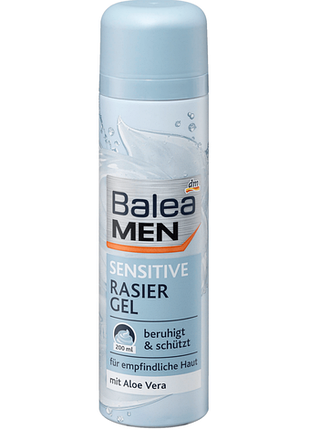 Balea men гель для гоління sensitive для чутливої шкіри 200мл.