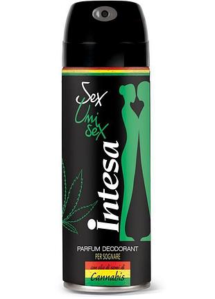 Дезодорант парфумований для чоловіків і жінок intesa sex unisex cannabis 125 мл.