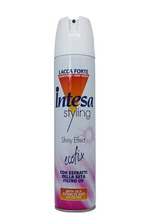 Intesa styling лак для волос сильной фиксации с эффектом блеска shiny effect 300 мл