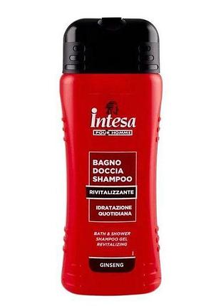 Чоловічий гель для душу+шампунь intesa pour homme женьшень 500 мл
