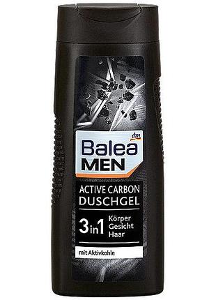 Гель для душу чоловічий balea men 3в1 active carbon 300мл