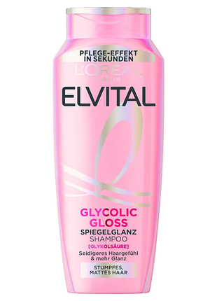 Шампунь l'oréal paris elvital glycolic gloss для тьмяного та матового волосся 300 мл