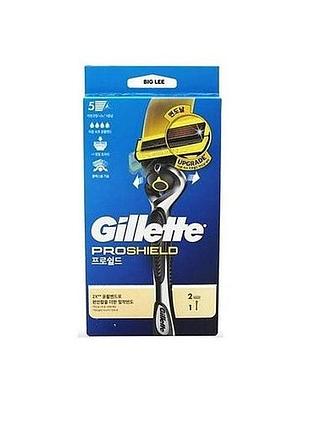 Станок для бритья + 1 сменный картридж gillette fusion proshield