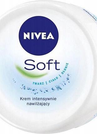 Крем зволожуючий nivea soft 200мл.