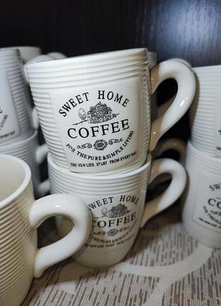 Керамические чашки «sweet home coffee»