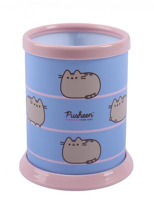 Стакан-подставка yes pusheen пластик 940408 подставка органайзер для канцелярии ручек и карандашей фломастеров