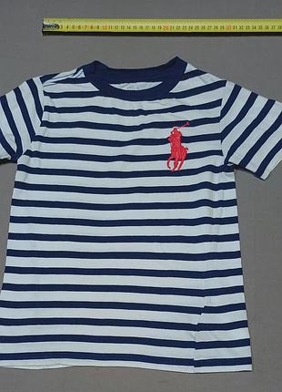 Плечи 30 см polo ralph lauren size 6/ 120 футболка в полоску 
100% cotton  slim fit