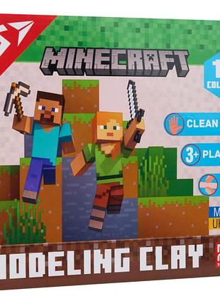 Пластилин yes minecraft 16 цветов 320 г 540674 — мягкий развивающий набор для детей.