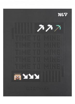 Щоденник шкільний yes minecraft а5 інтегральний софт-тач майнкрафт 170х212мм (911670)