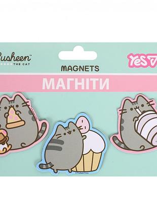 Магниты фигурные yes pusheen 3 штуки в наборе 708548 набор детских магнитов пушин