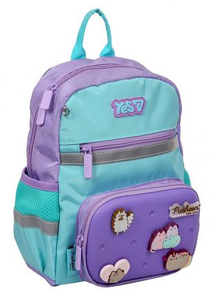 Рюкзак в детский сад фиолетовый yes pusheen k-45xs 550524 малые детские рюкзаки мягкие для садика детский рюкзак для прогулок