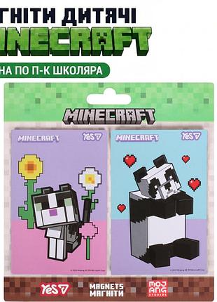 Набор магнитов на холодильник minecraft магниты майнкрафт 2 дизайна yes minecraft.spring animals 6х9 см 2 шт (в ассортименте)