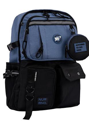 Рюкзак шкільний для старших класів ортопедичний yes t-107 blue 559975 синій для хлопчиків