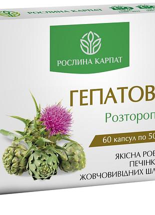 Гепатовит растение карпат 60 капсул – натуральная очистка и восстановление печени и желчного пузыря