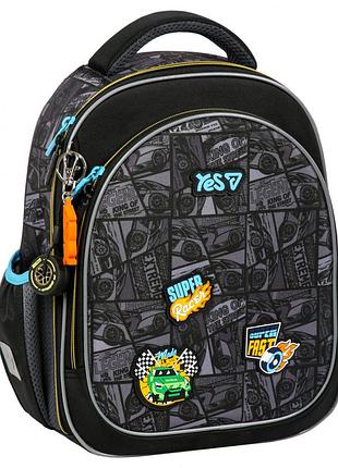 Рюкзак шкільний напівкаркасний ортопедичний yes super racer s-109s 550490 для хлопчика першокласника в школу
