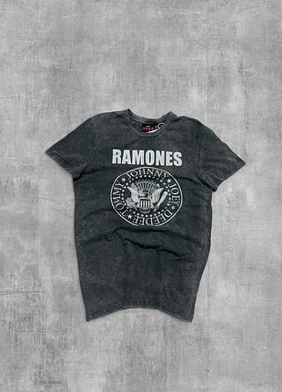 Футболка ramones оригінал сіра варена рок мерч панк кофта вінтаж графітова