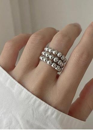 Оригинальное кольцо кольца широкое измельчение s925 стильное модное украшение для женщин регулируемое
