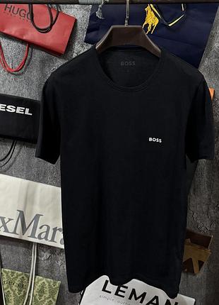 Футболка чоловіча hugo boss classic fit t-shirt чорний хакі білий m