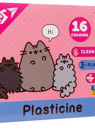 Пластилин yes pusheen 16 цветов 320 г