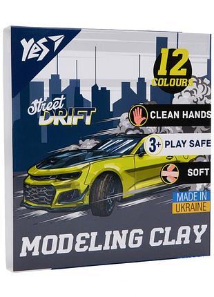 Пластилин yes drift king 12 цветов 240 г