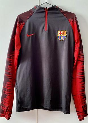 Спортивная тренировочная кофта nike fc barcelona - размер m