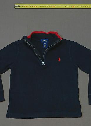 Плечі 29 см polo ralph lauren size 4/4t    дитячий светр на короткій блискавці 
100% cotton
