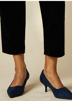 Замшевые туфли лодочки на низком каблуке steve madden
