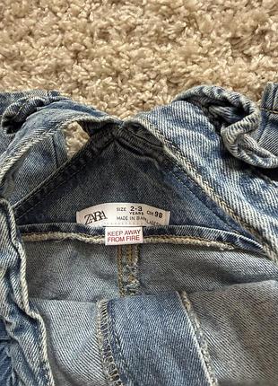 Джинсовий комбез zara 3