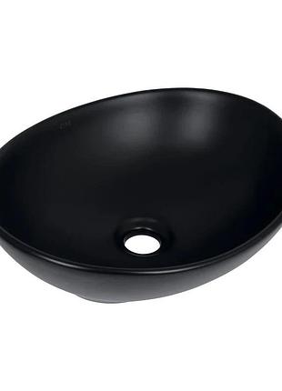 Раковина-чаша qtap dove 415x340x140 matt black (qt06116062amb)