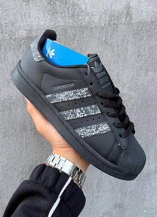 Adidas superstar ⅱ «black snakeskin»