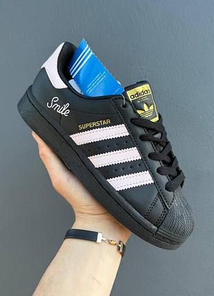 Adidas superstar «smile» black/pink