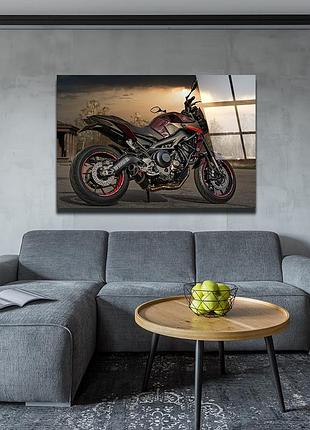 Картина на стекле "yamaha mt-09" 45х30см (pic-095-00)