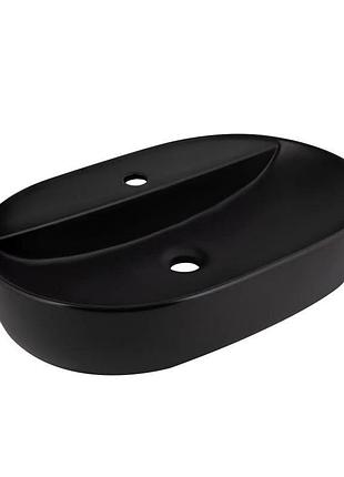 Раковина-чаша qtap scorpio 600х400х120 matt black (qt142203mbmbn)