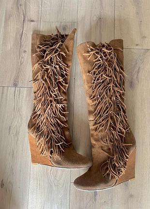 Чоботи з бахромою aldo - 41/41.5
