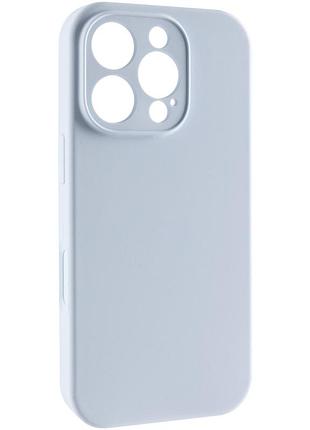 Чехол silk full camera protective (aa) no logo для apple iphone 16 pro (6.3") голубой / sweet blue