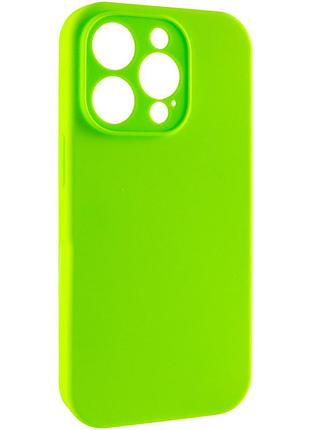 Чехол silk full camera protective (aa) no logo для apple iphone 15 pro (6.1") кислотно-зеленый / acid green