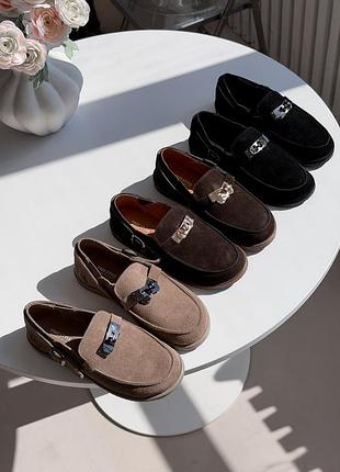 Туфли из натуральной замши