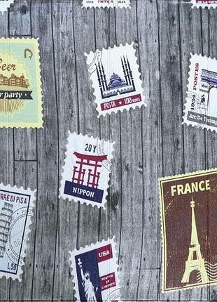 Панель стеновая 3d 700 * 700 * 4мм почтовые марки (091) sw-00001152 тм sticker wall