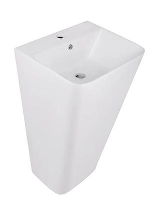 Раковина для підлоги моноблок qtap tern 440х380х830mm white (qt1711g302wn)