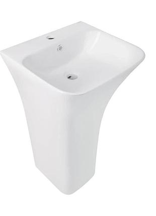 Раковина для підлоги моноблок qtap crow 445x420x840 white (qt0511g315wn)