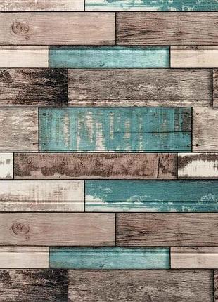 Панель стеновая 3d 700 * 700 * 6мм синее дерево (088) sw-00000275 тм sticker wall