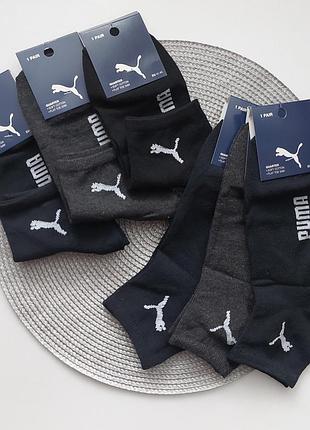 6 пар мужские демисезонные спортивные носки puma 41-45 р,ассорти