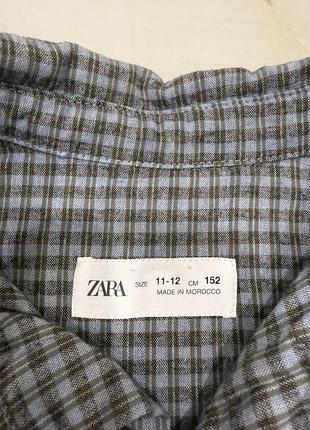 Сорочка у клітинку zara 3